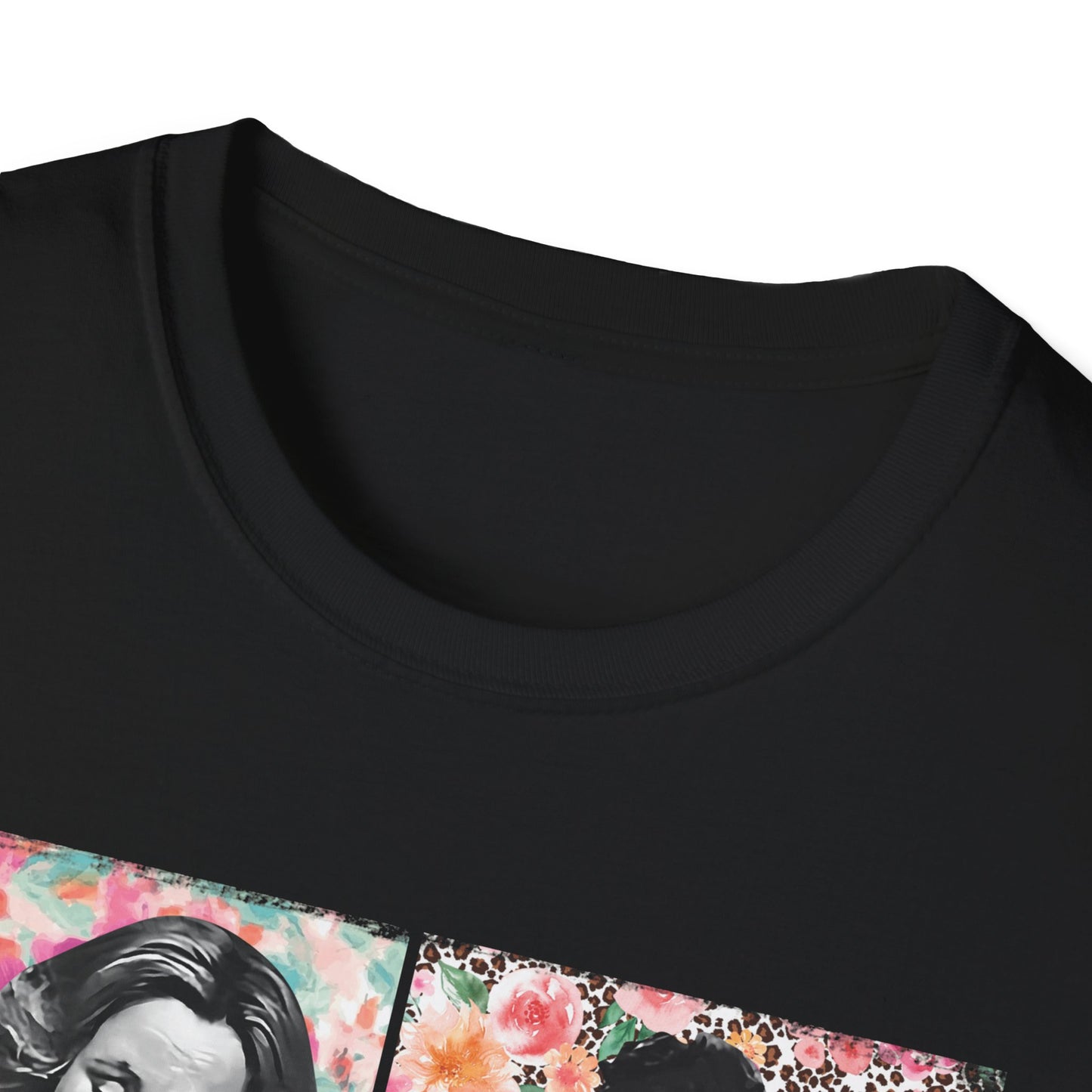 Mom Vibes  - Retro Floral Softstyle Tee
