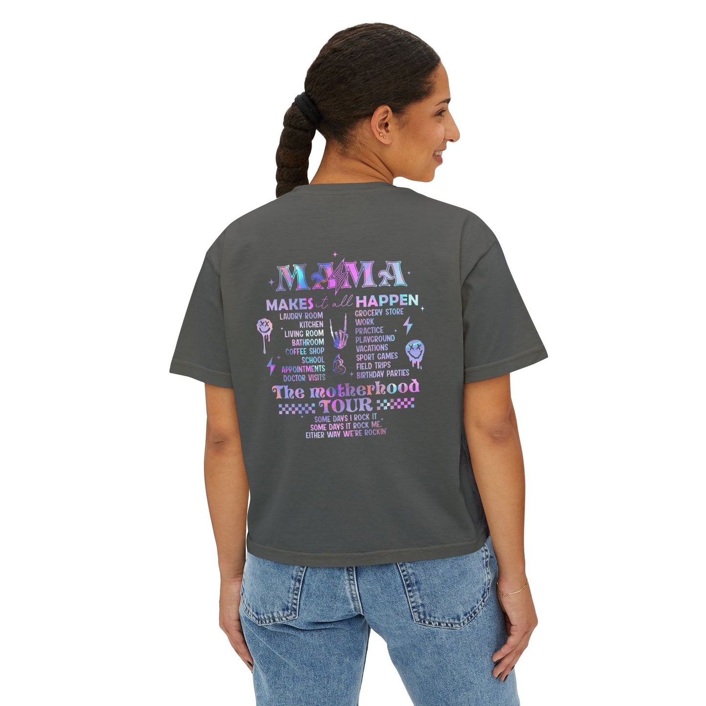 Mama Tour Boxy Tee —  Crop Tee