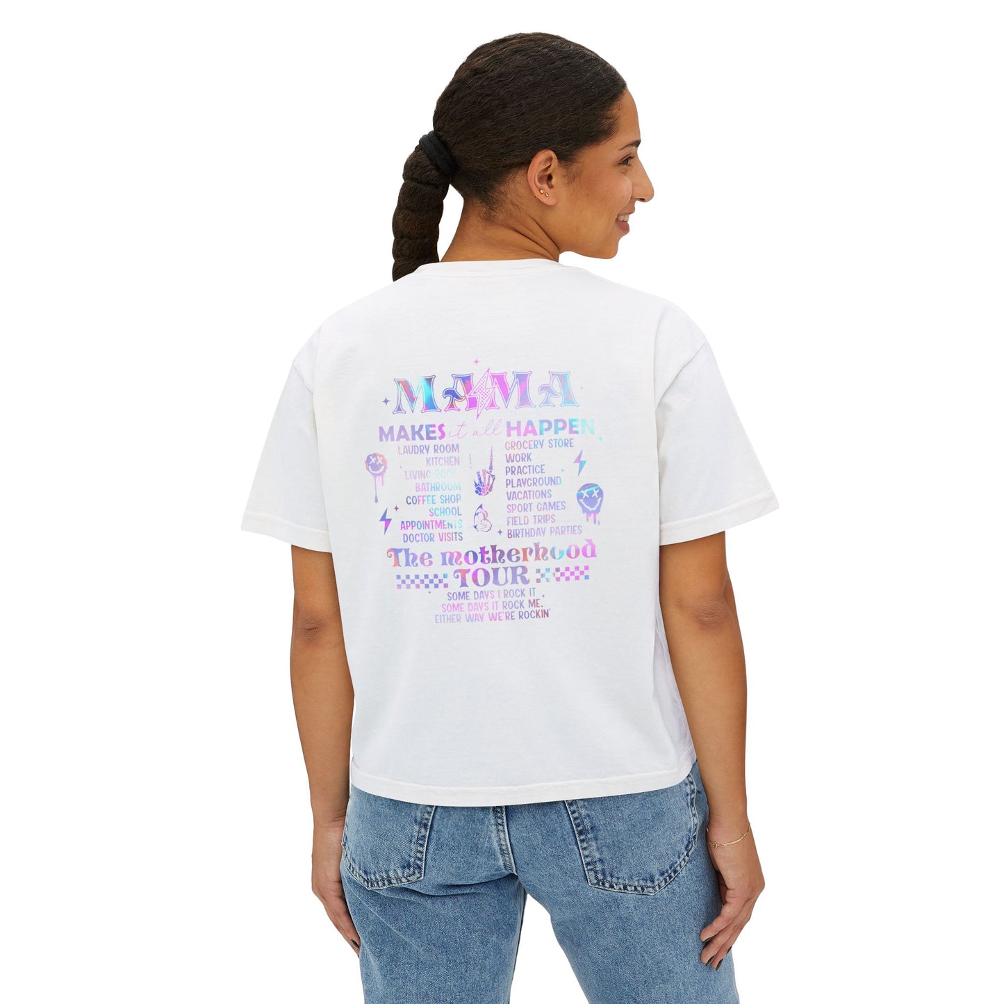 Mama Tour Boxy Tee —  Crop Tee
