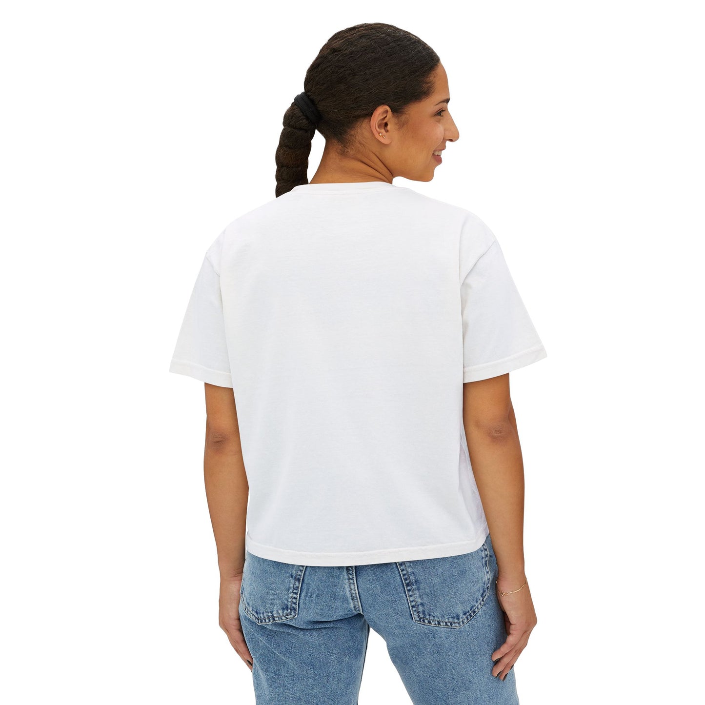 Mom Vibes  - Retro Floral Boxy Tee