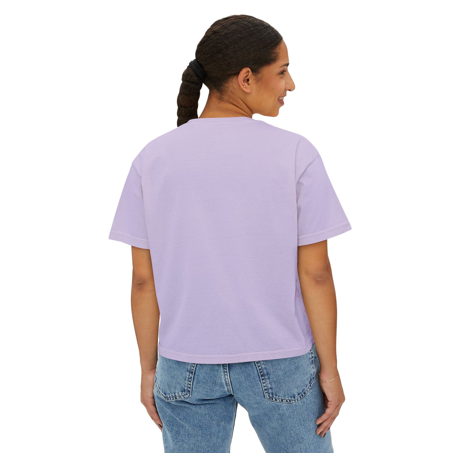 Mom Vibes  - Retro Floral Boxy Tee