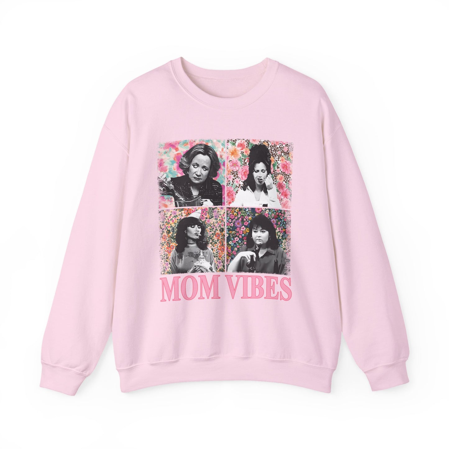 Mom Vibes  - Retro Floral Crewneck