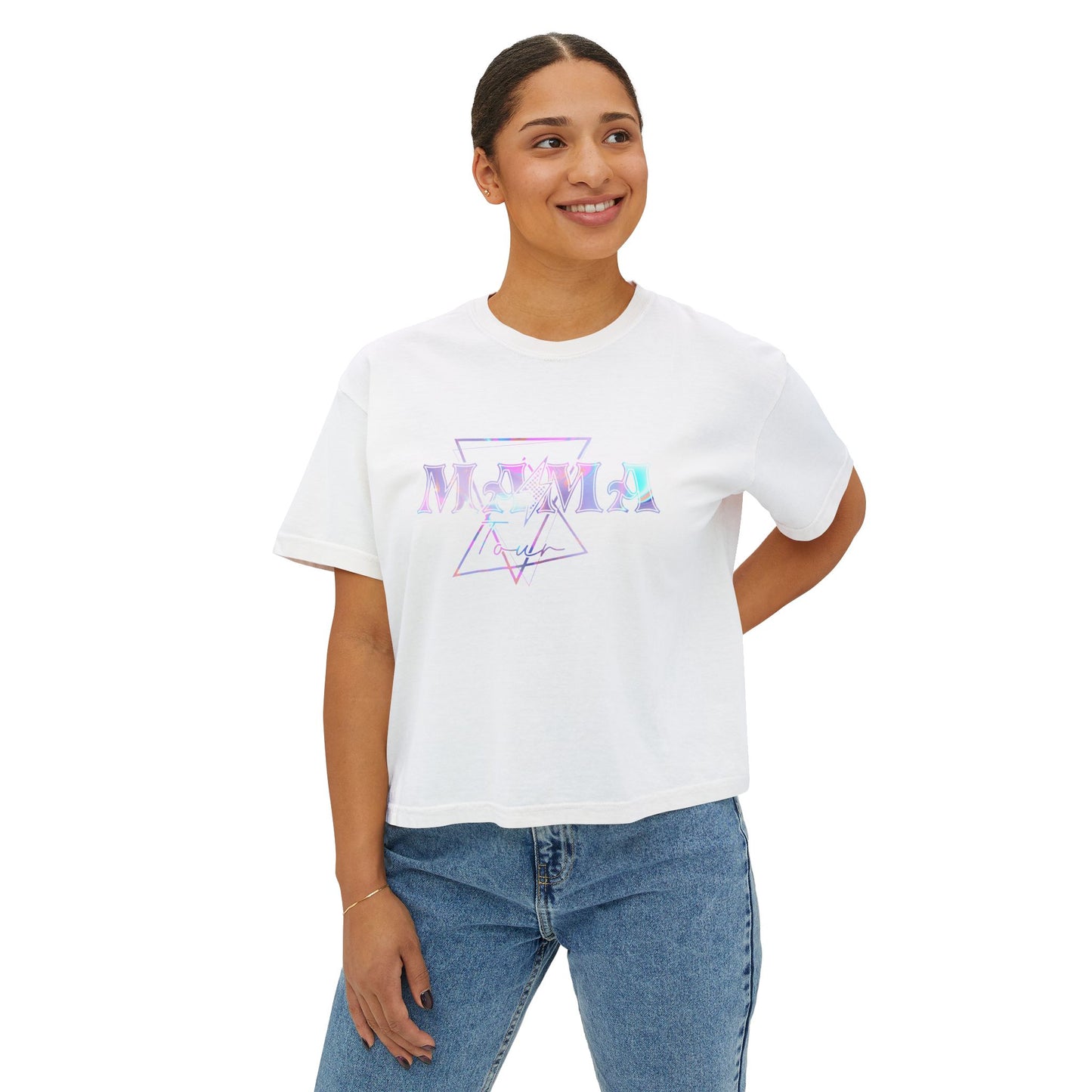 Mama Tour Boxy Tee —  Crop Tee