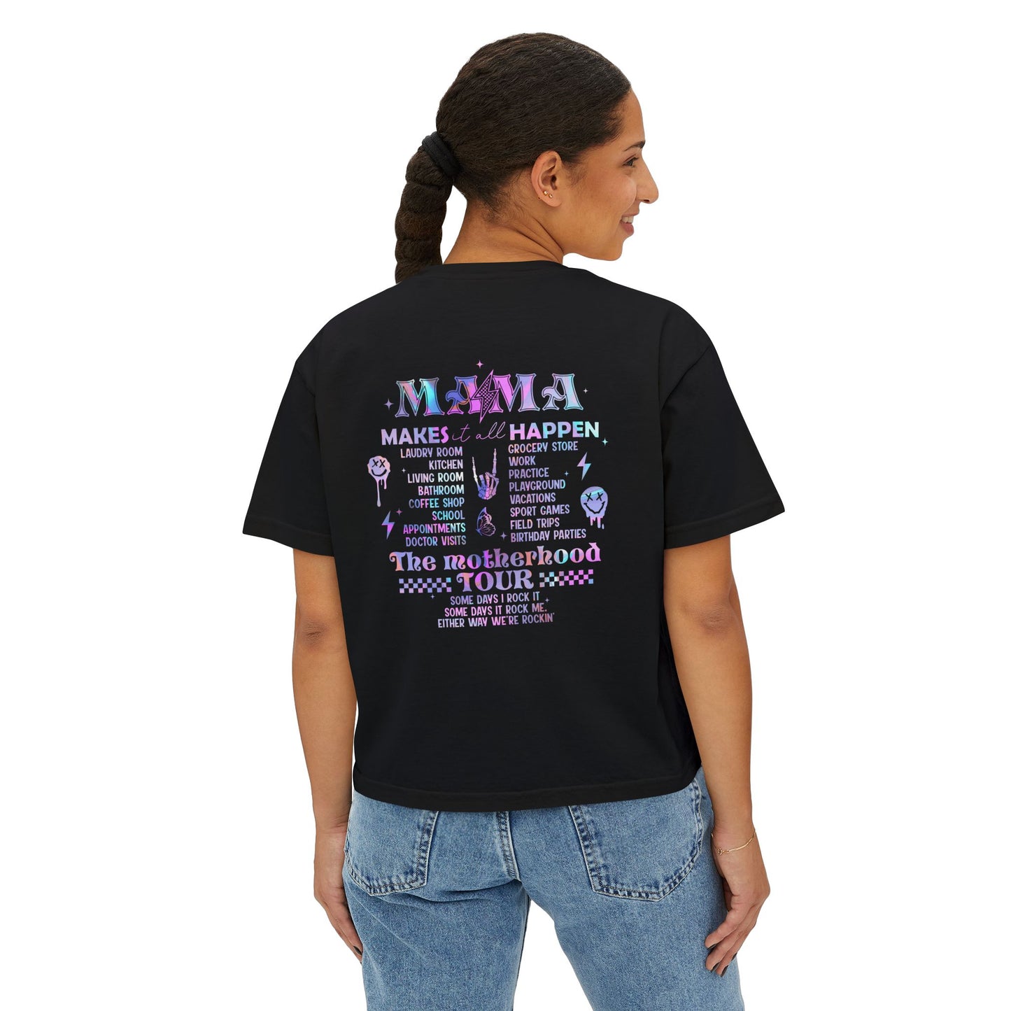 Mama Tour Boxy Tee —  Crop Tee