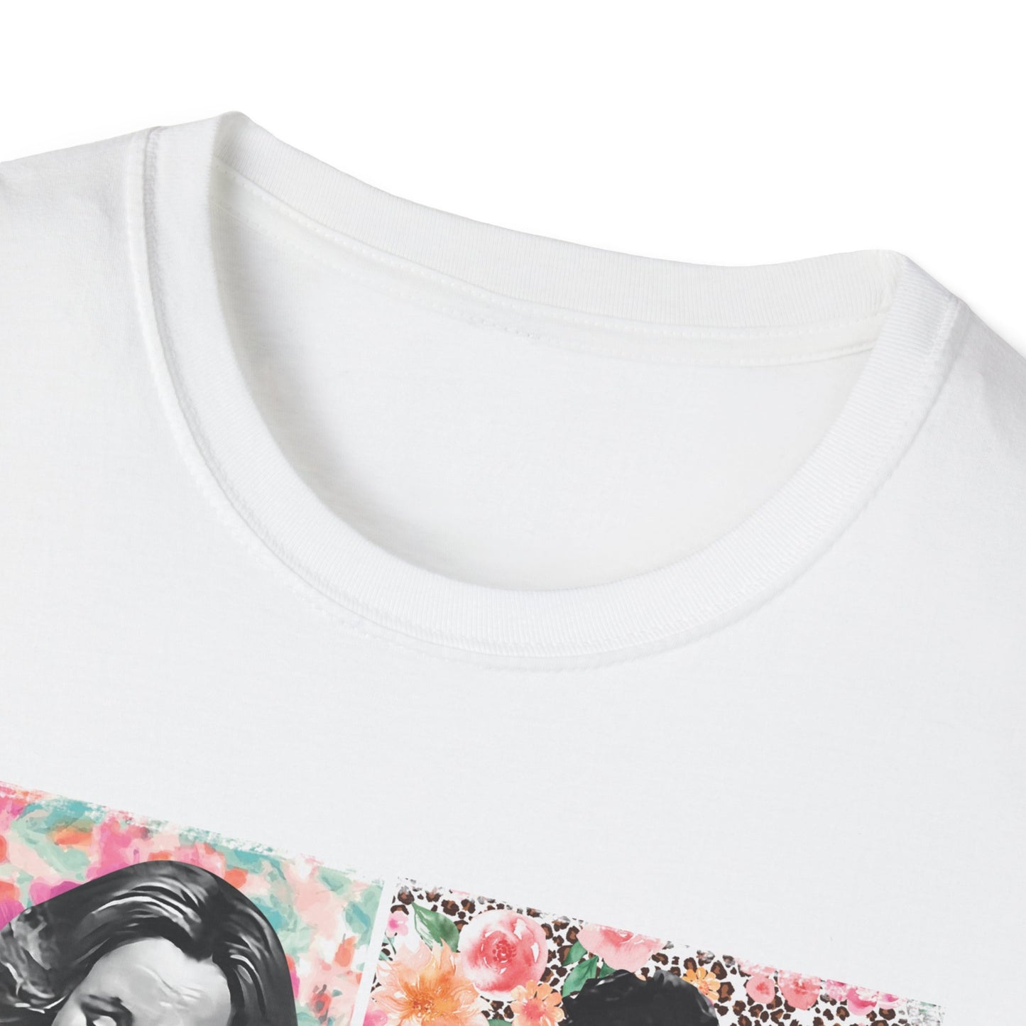 Mom Vibes  - Retro Floral Softstyle Tee