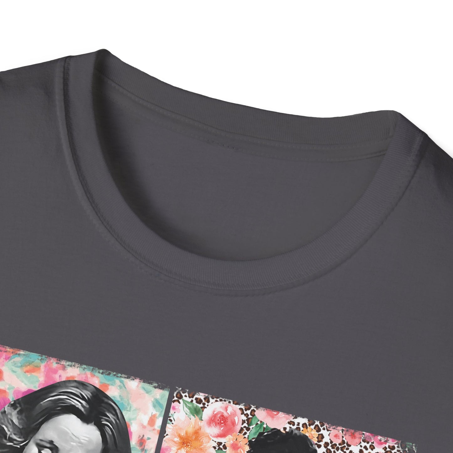 Mom Vibes  - Retro Floral Softstyle Tee